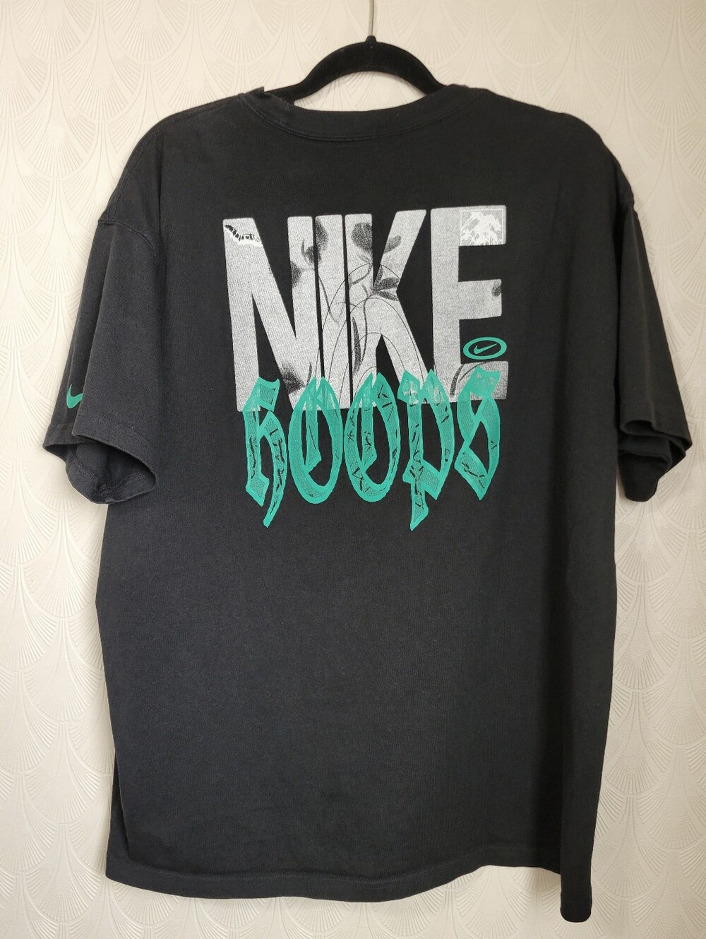 Nike Max 90 Basketball Hoops Nature Motif Shirt Men’s size XL Black FQ4898-010